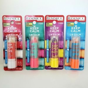 Rimmel London Keep Calm Lip Balm x 4